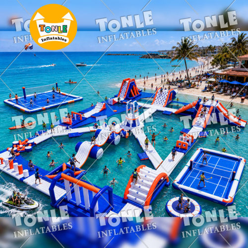 Parc aquatique gonflable flottant — Personnalisation d'usine