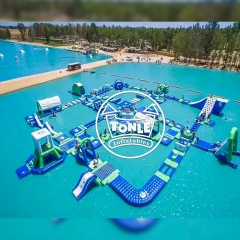 Parc aquatique gonflable commercial pour lac