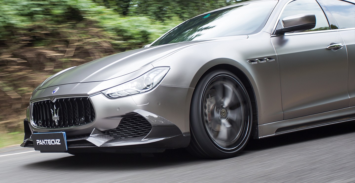 Maserati Ghibli Paktechz Front Splitter