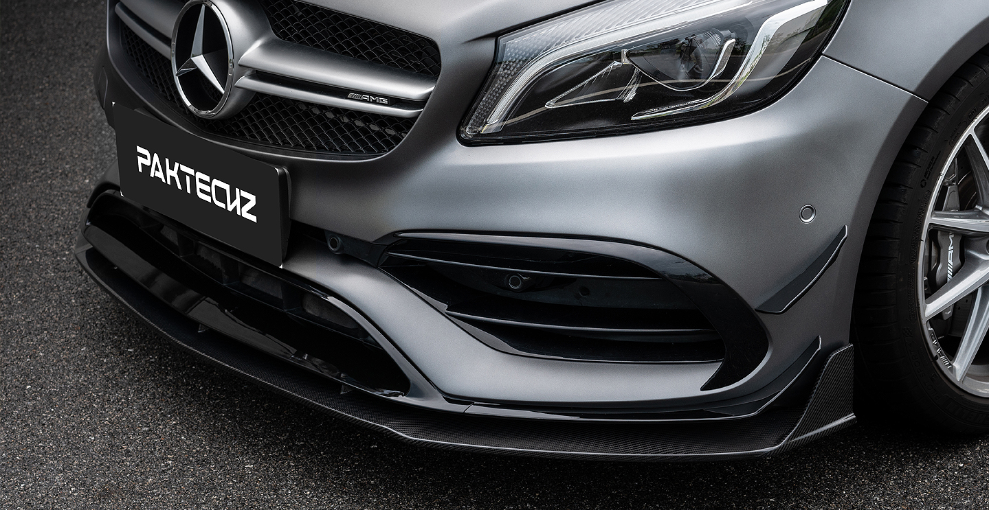 Benz A-Class Paktechz Front Splitter