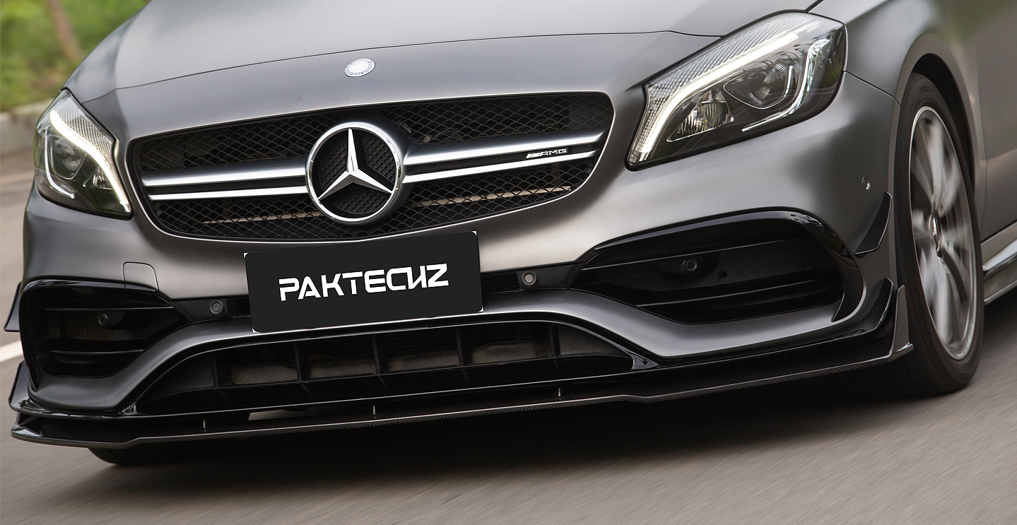 Benz A-Class Paktechz Front Splitter