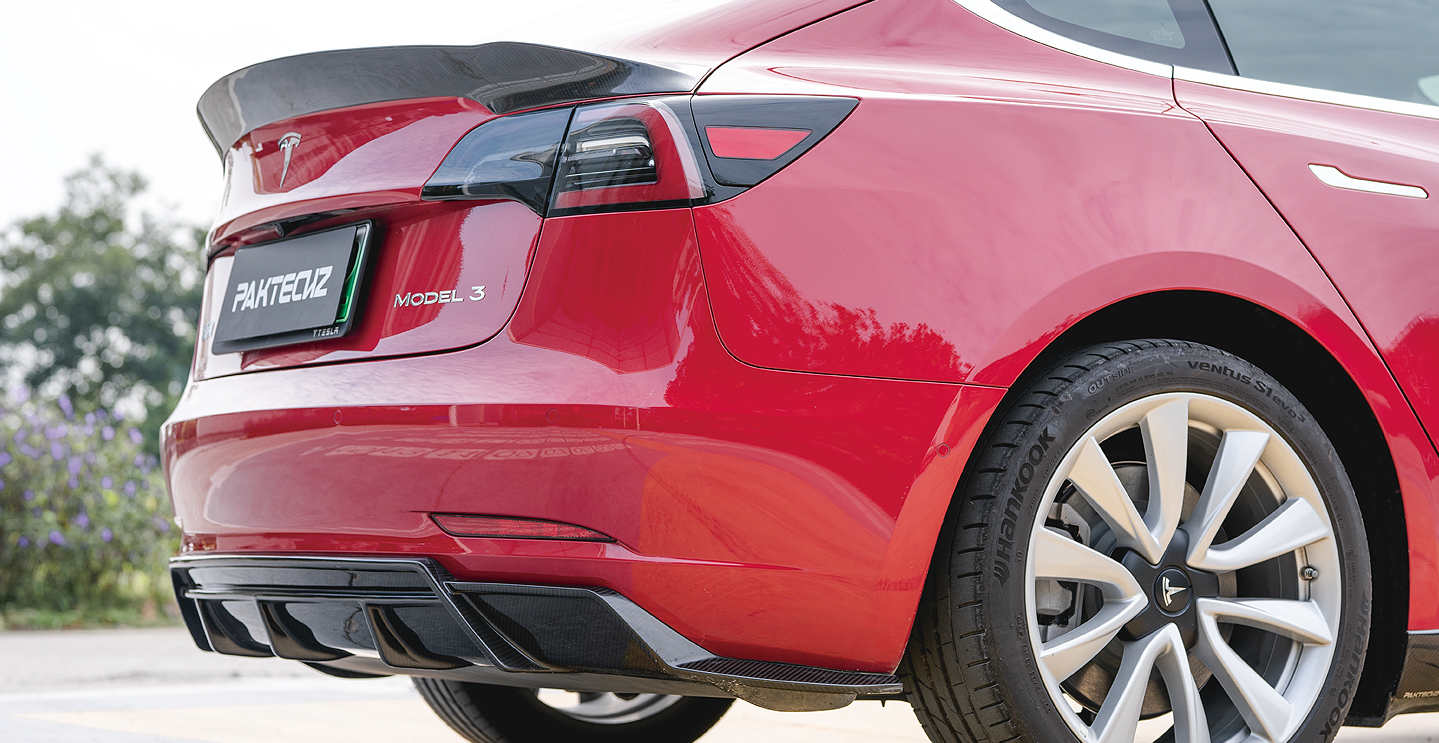 Tesla Model 3 Paktechz Rear Diffuser