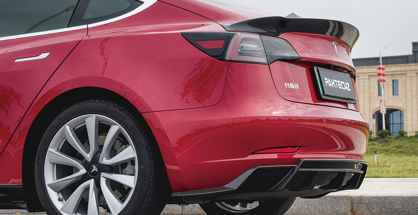 Tesla Model 3 Paktechz Rear Diffuser