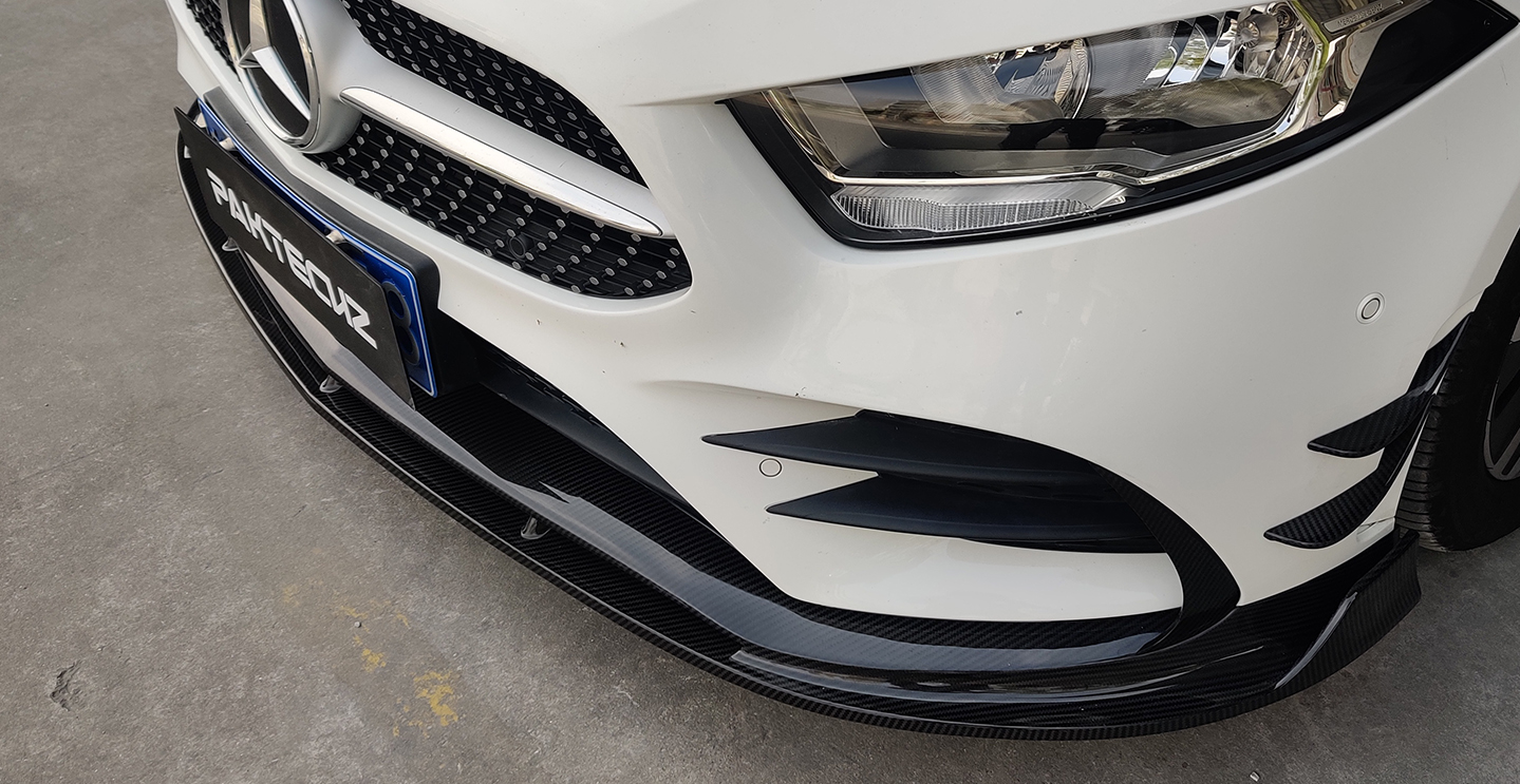 Benz A-Class A35 Paktechz Front Splitter