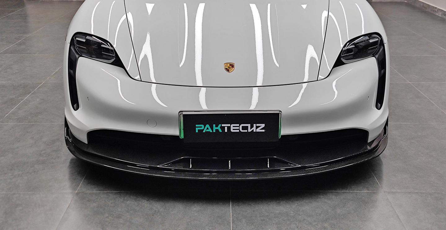 Porsche Taycan Paktechz Design Carbon Fiber Front Lip