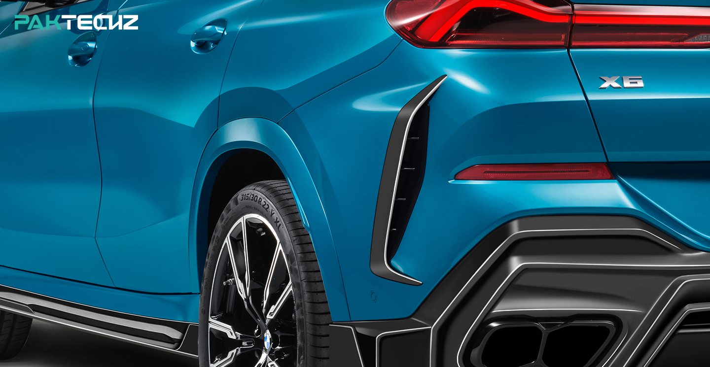 BMW X6 G06 Paktechz Design Carbon Fiber Rear Canard