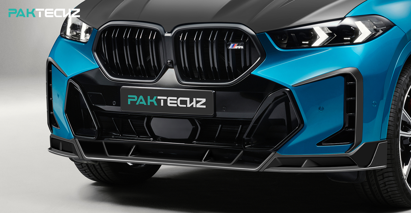 BMW X6 G06 LCI Paktechz Design Carbon Fiber Front Lip