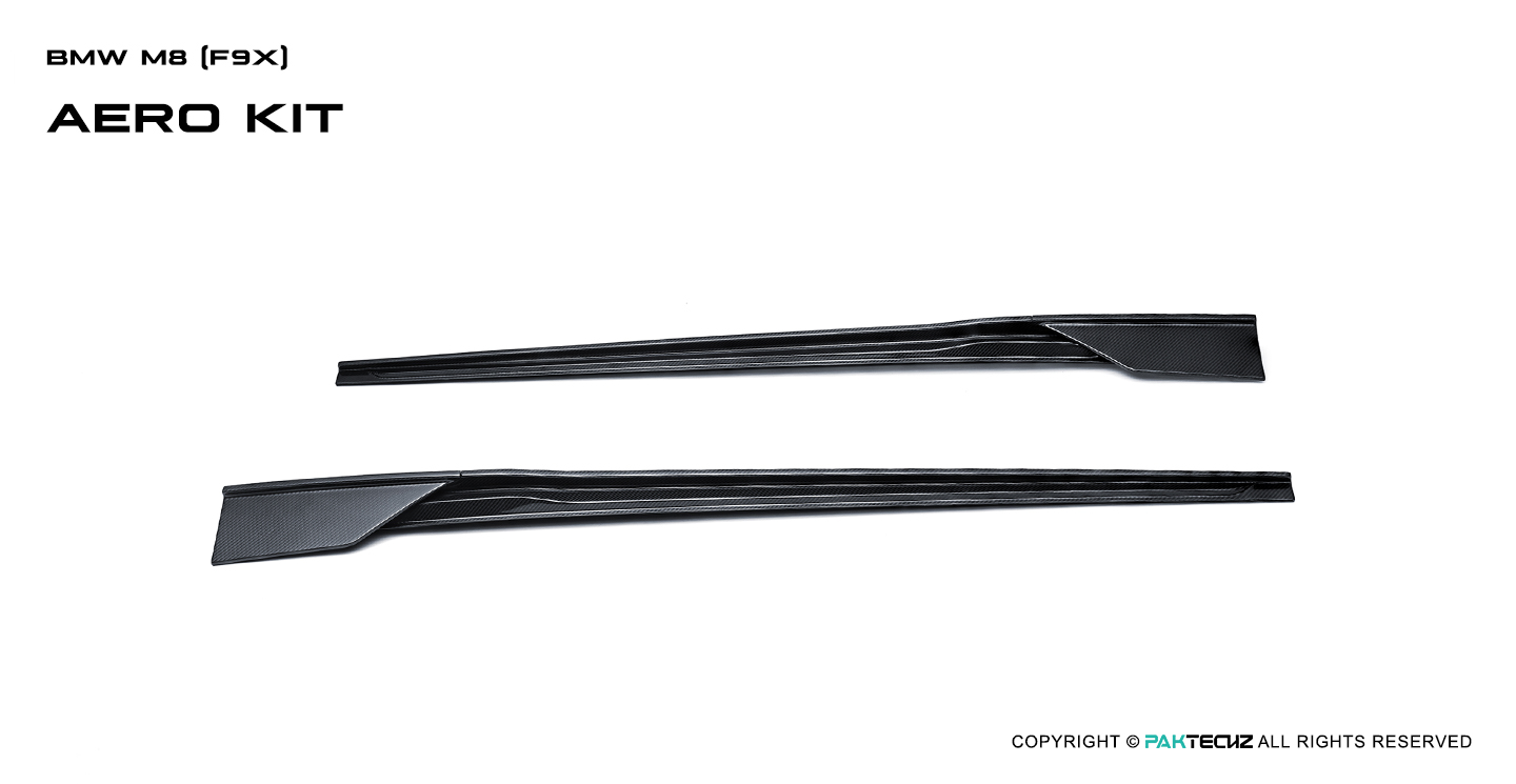 BMW M8 (F91 F92 ) Paktechz Design Carbon Fiber Side Skirts