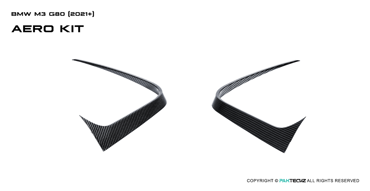 BMW M3 G80 Paktechz Carbon Fiber Front Canards