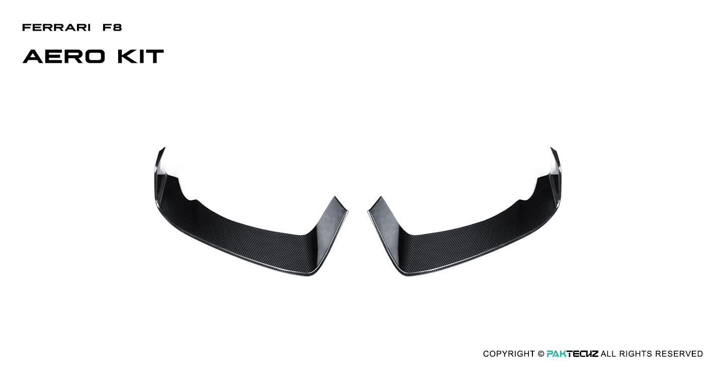 Ferrari F8 Paktechz Design Carbon Fiber Front Air Intakes