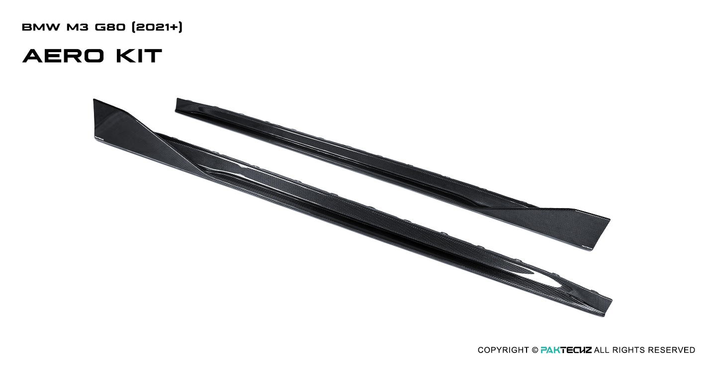 BMW M3 G80 Paktechz Carbon Fiber Side Skirts