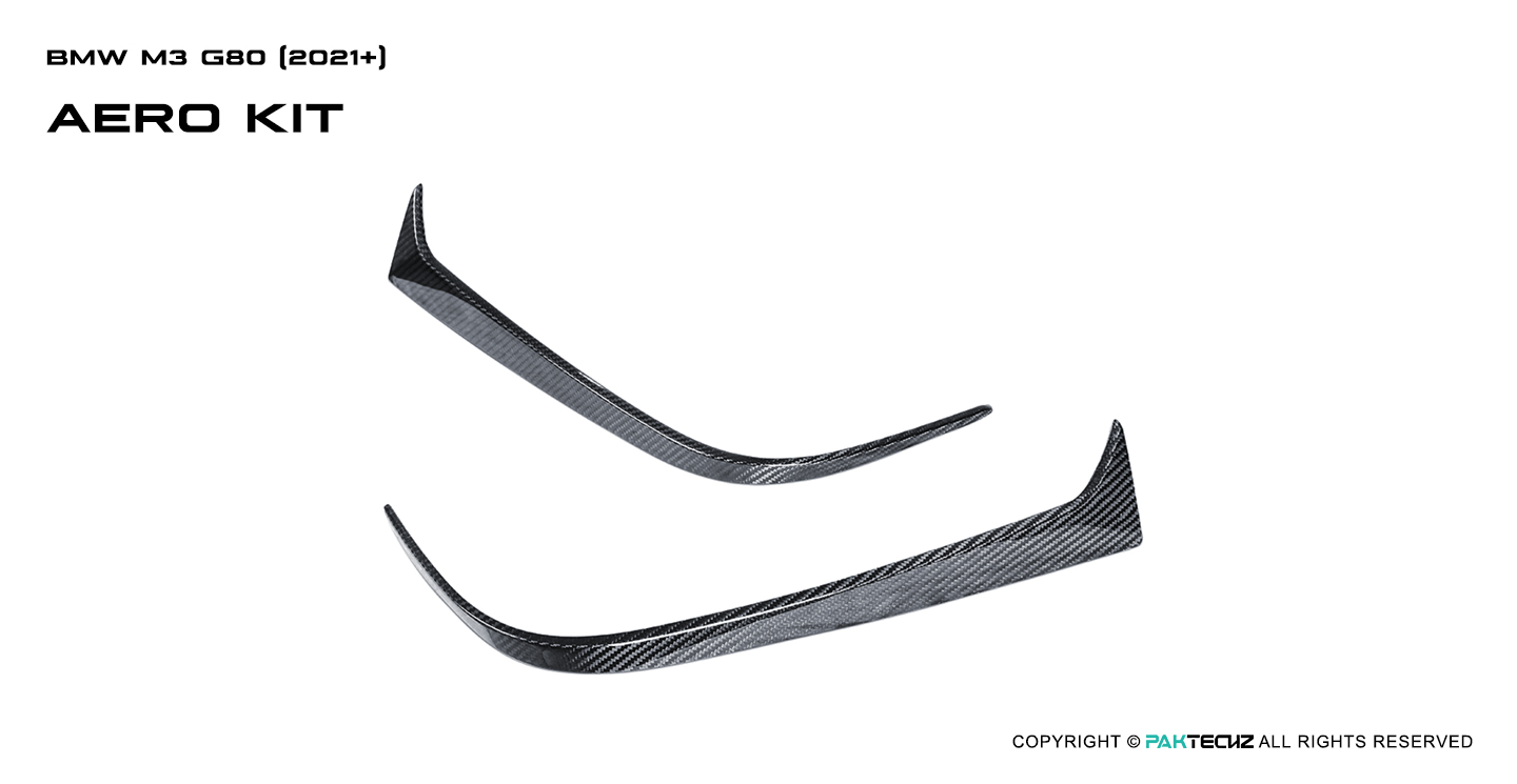 BMW M3 G80 Paktechz Carbon Fiber Rear Canards