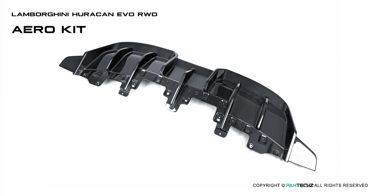 Lamborghini Huracan EVO Paktechz Design Carbon Fiber Rear Diffuser