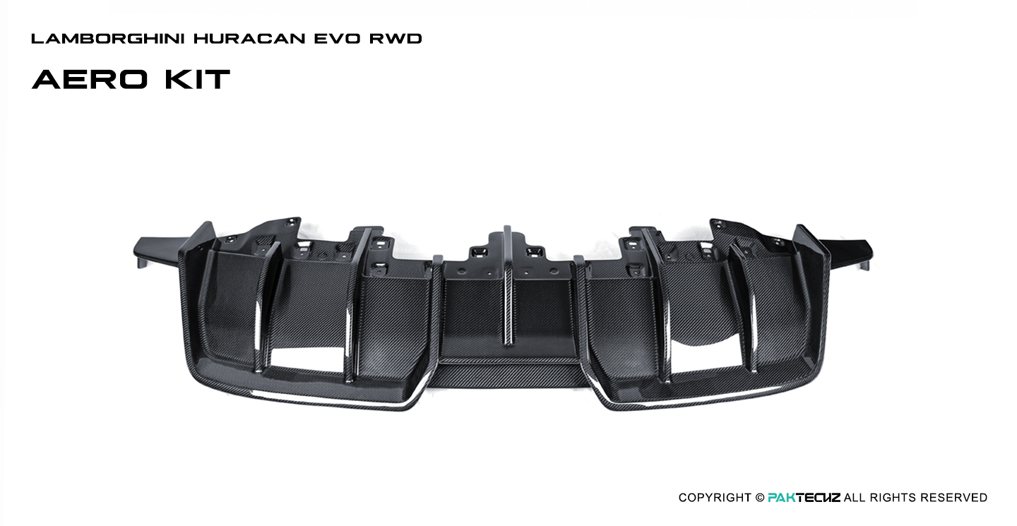 Lamborghini Huracan EVO Paktechz Design Carbon Fiber Rear Diffuser