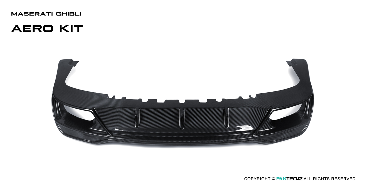 Maserati Ghibli Paktechz Design Carbon Fiber Rear Diffuser