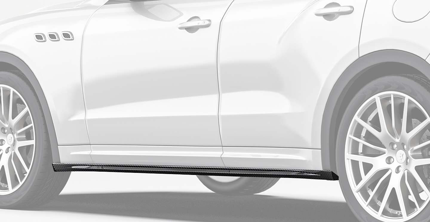 Maserati Levante Paktechz Design Carbon Fiber Side Skirts