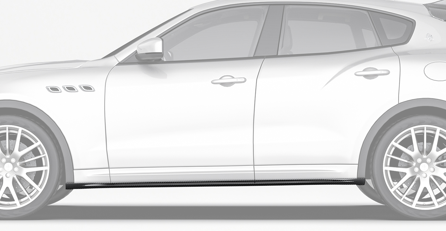 Maserati Levante Paktechz Design Carbon Fiber Side Skirts