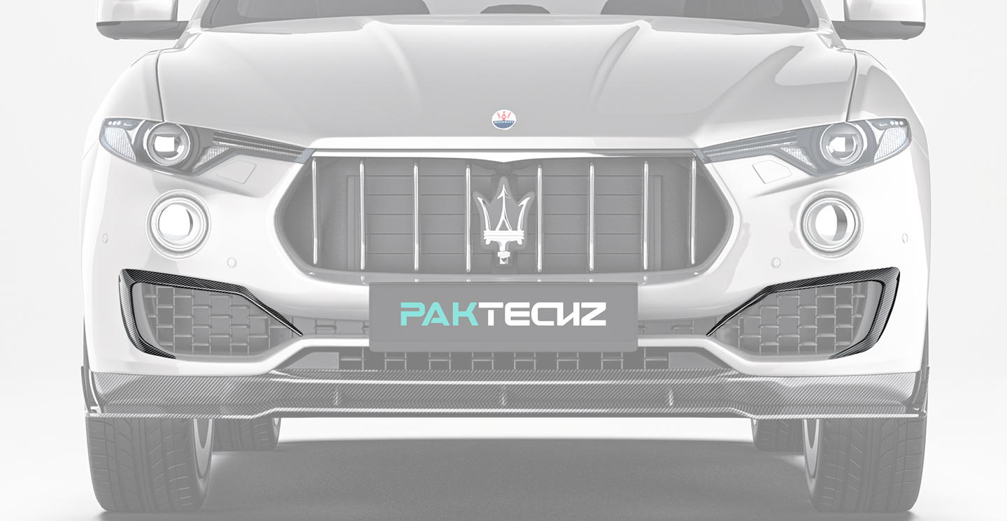 Maserati Levante Paktechz Design Carbon Fiber Upper Front Canards
