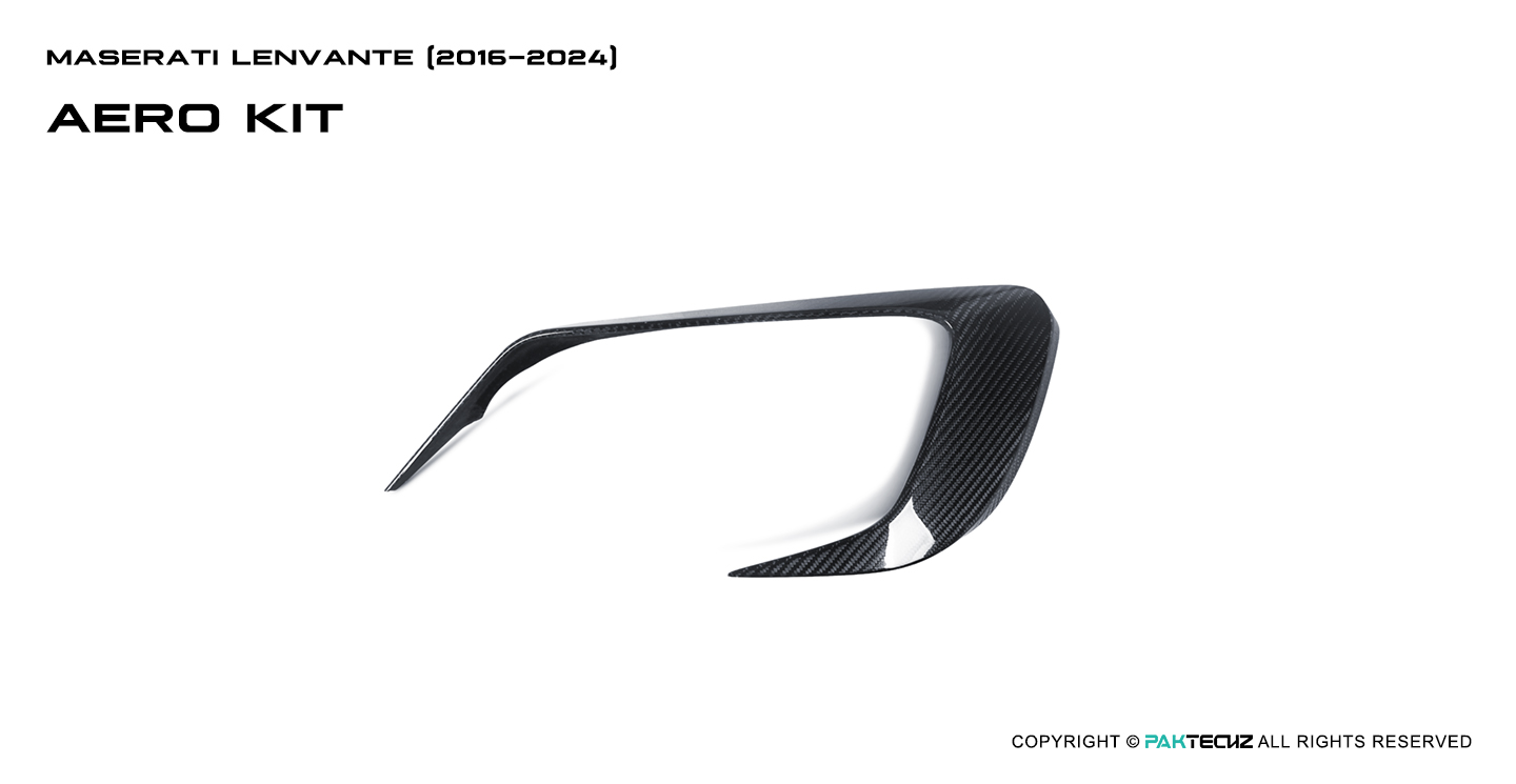 Maserati Levante Paktechz Design Carbon Fiber Upper Front Canards