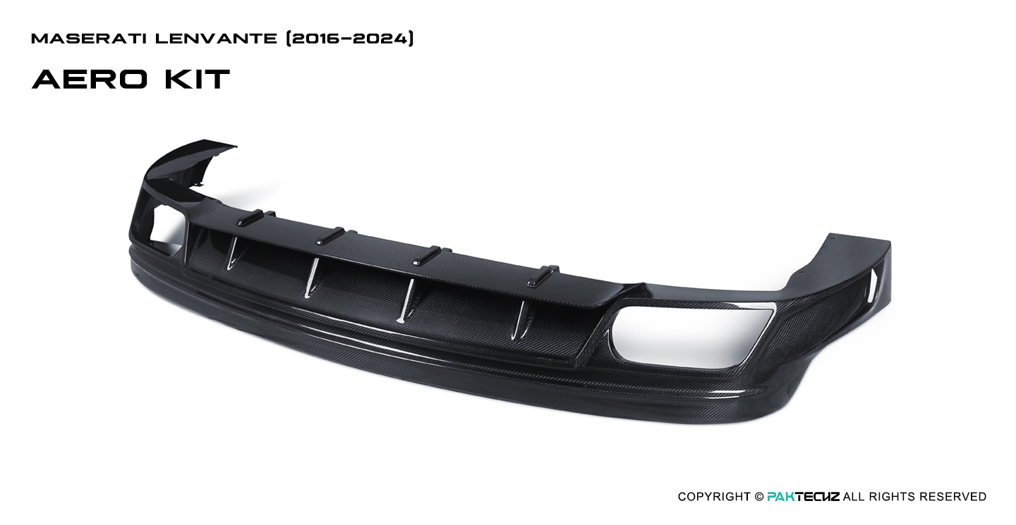 Maserati Levante Paktechz Design Carbon Fiber Rear Diffuser