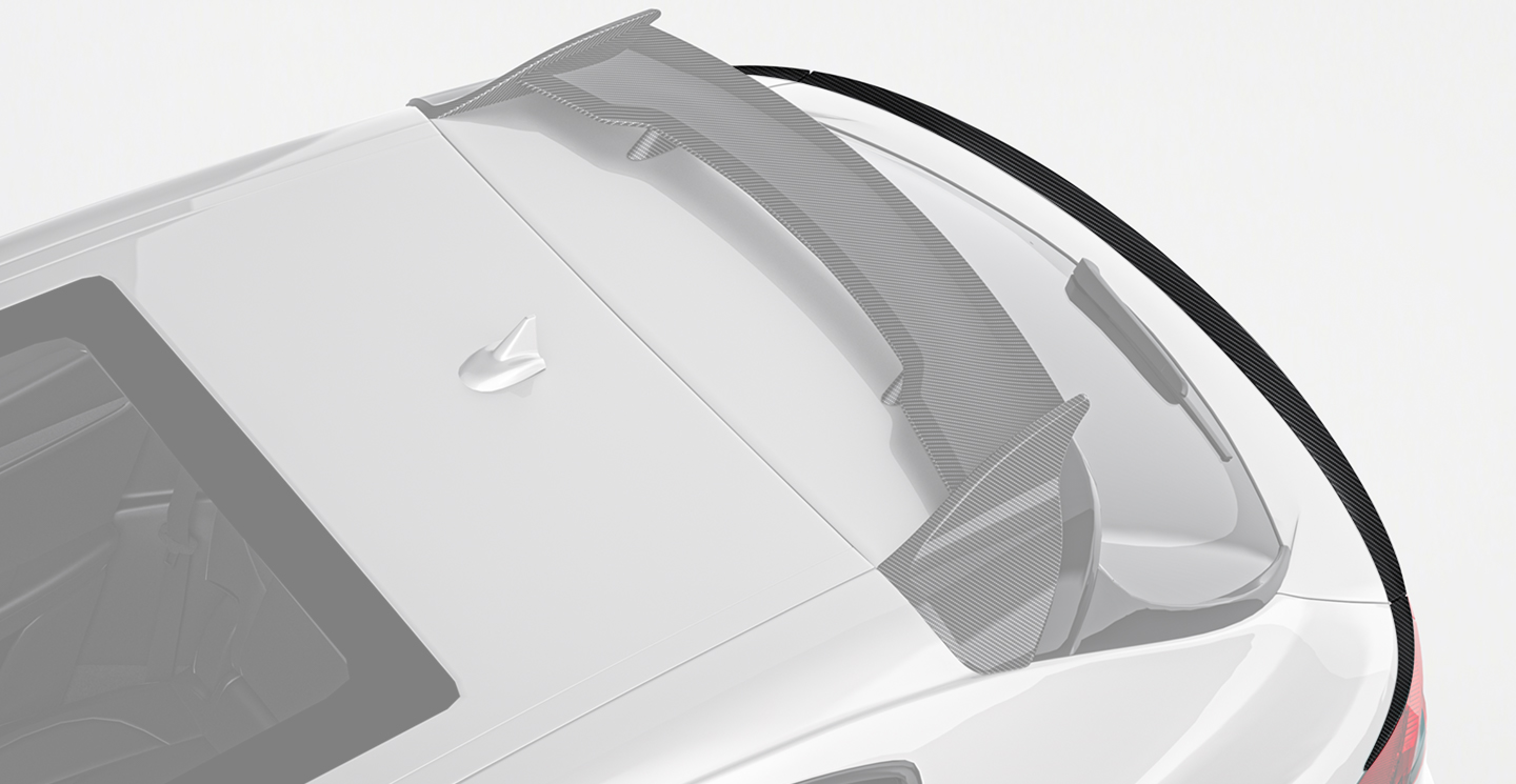 Maserati Levante Paktechz Design Carbon Fiber Rear Spoiler
