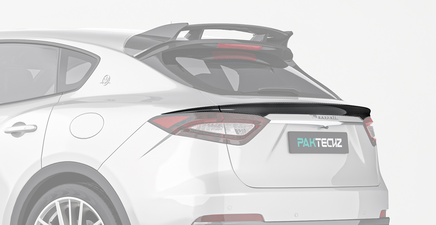 Maserati Levante Paktechz Design Carbon Fiber Rear Spoiler