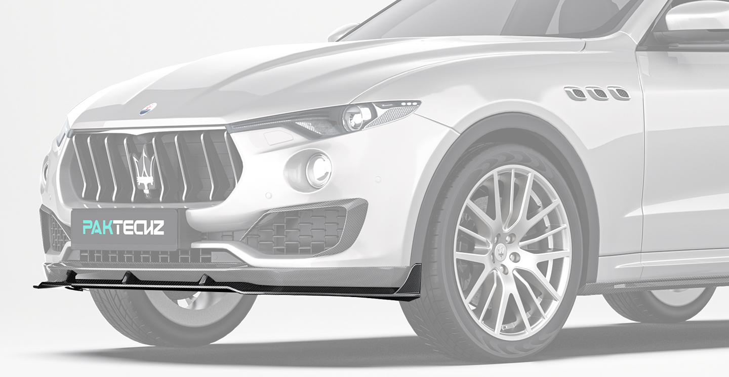 Maserati Levante Paktechz Design Carbon Fiber Lower Front Lip