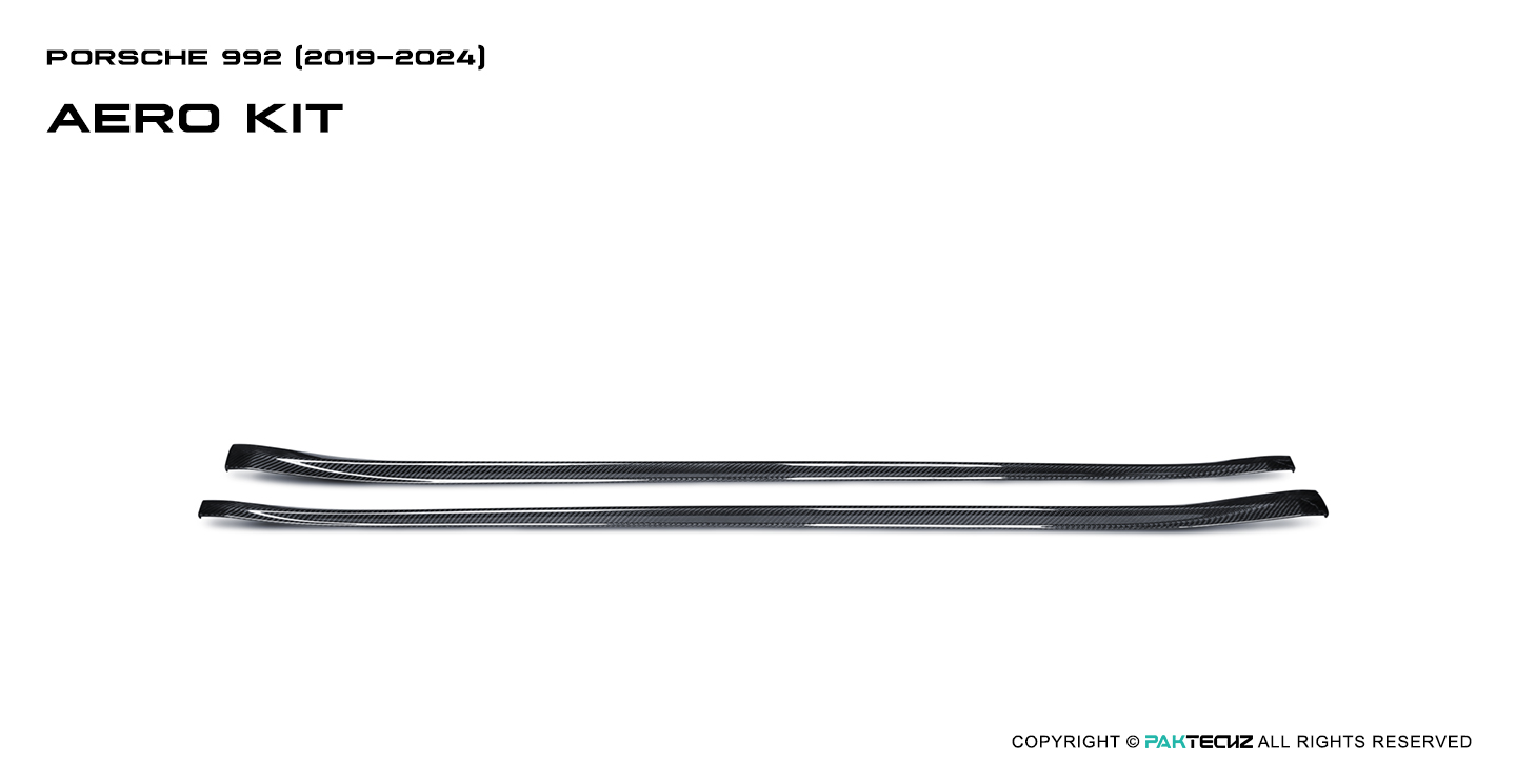 Porsche 992 Paktechz Design Carbon Fiber Side Skirts
