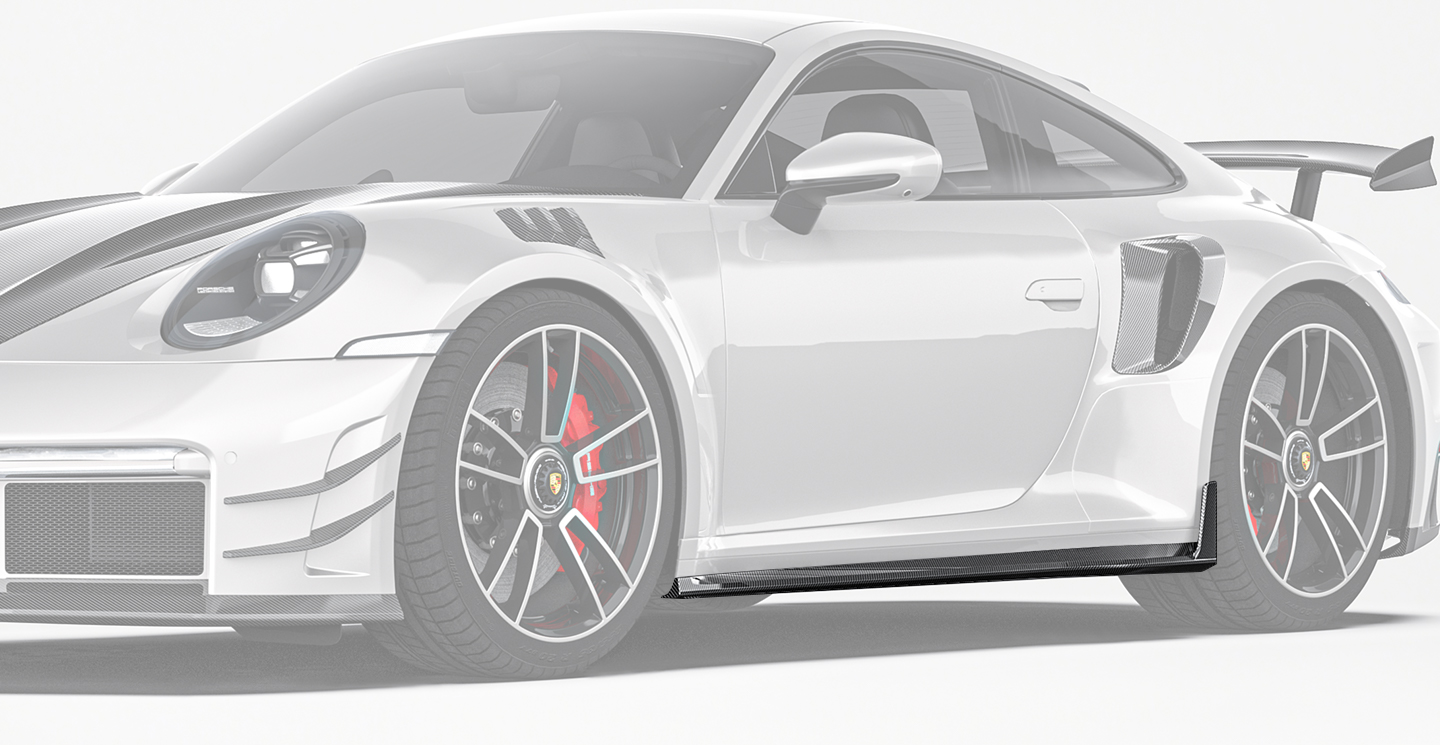 保时捷 992 Turbo S Paktechz 款碳纤维侧裙