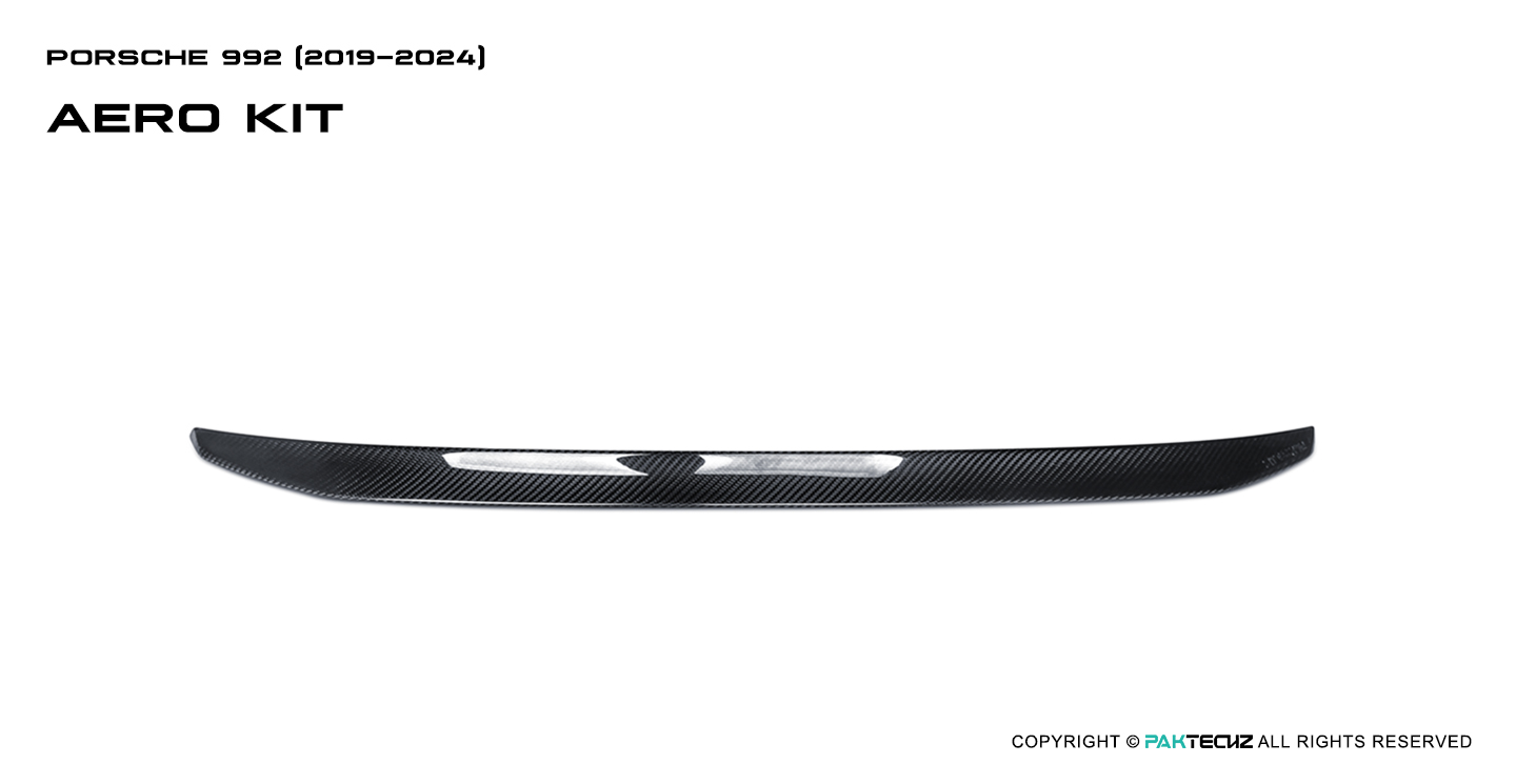 Porsche 992 Paktechz Design Carbon Fiber Rear Spoiler