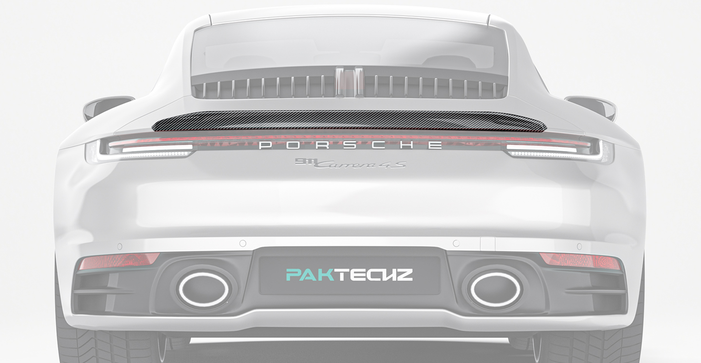 Porsche 992 Paktechz Design Carbon Fiber Rear Spoiler