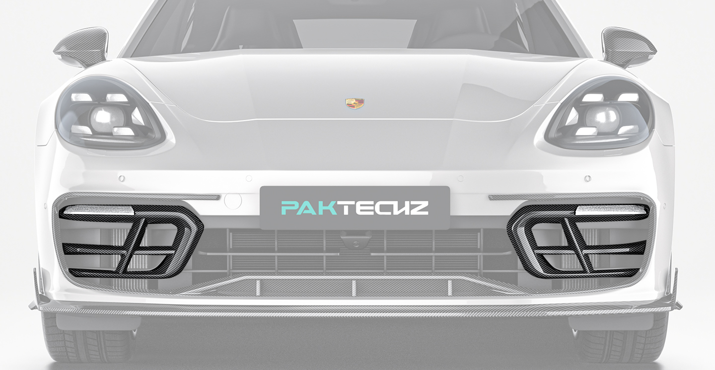 Porsche Panamera Paktechz Design Carbon Fiber Front Air Intakes