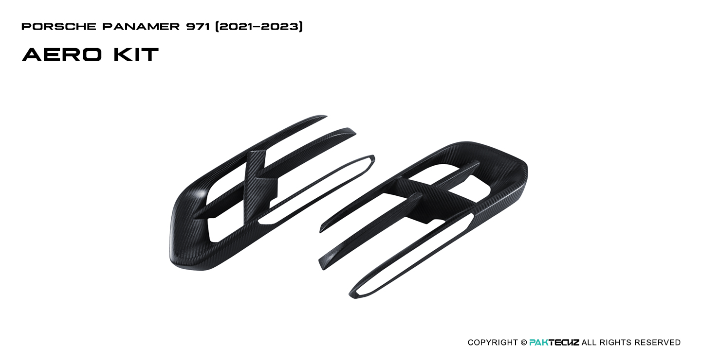 Porsche Panamera Paktechz Design Carbon Fiber Front Air Intakes