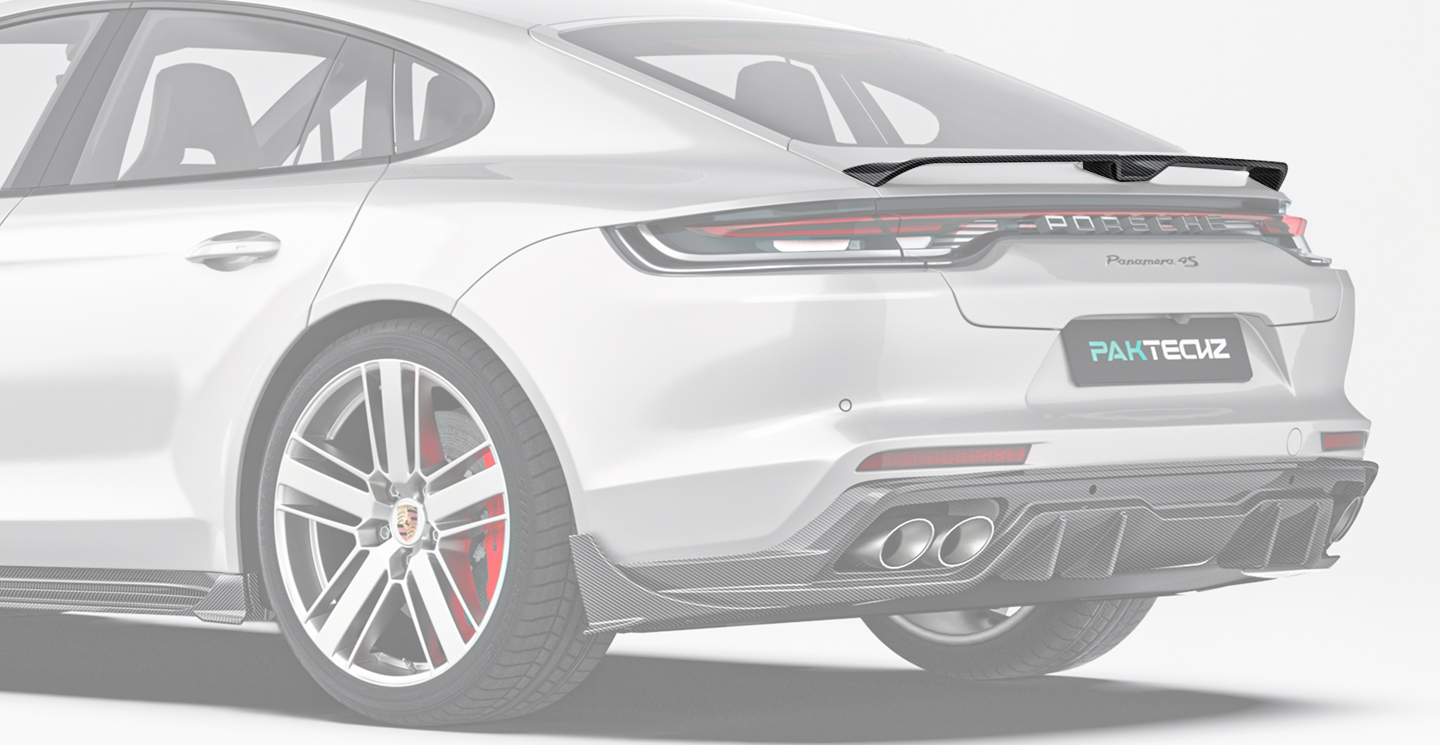 Porsche Panamera Paktechz Design Carbon Fiber Rear Spoiler