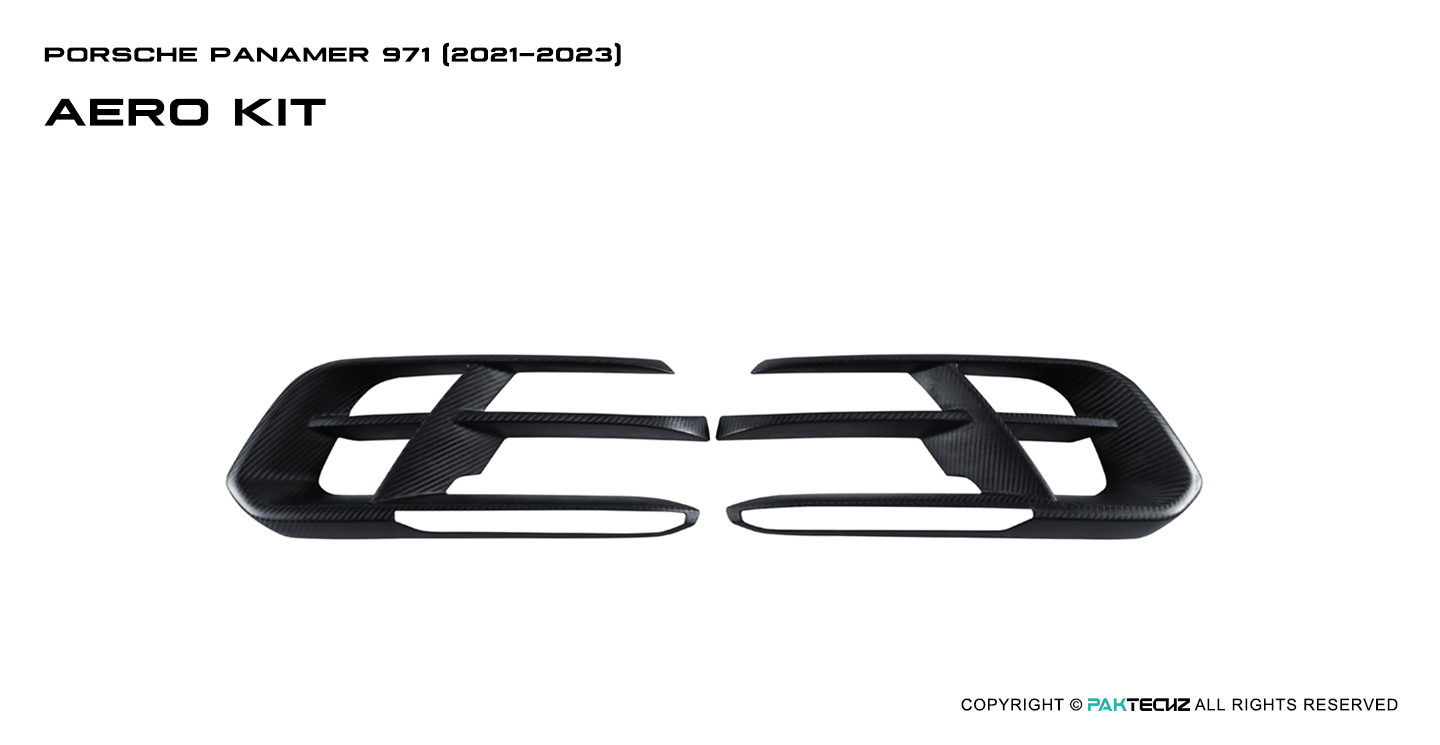 Porsche Panamera Paktechz Design Carbon Fiber Front Air Intakes
