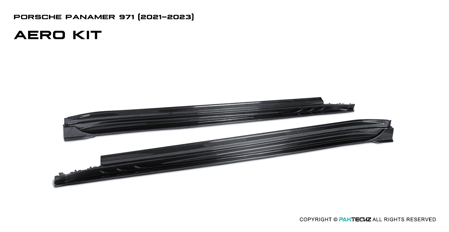 Porsche Panamera Paktechz Design Carbon Fiber Side Skirts