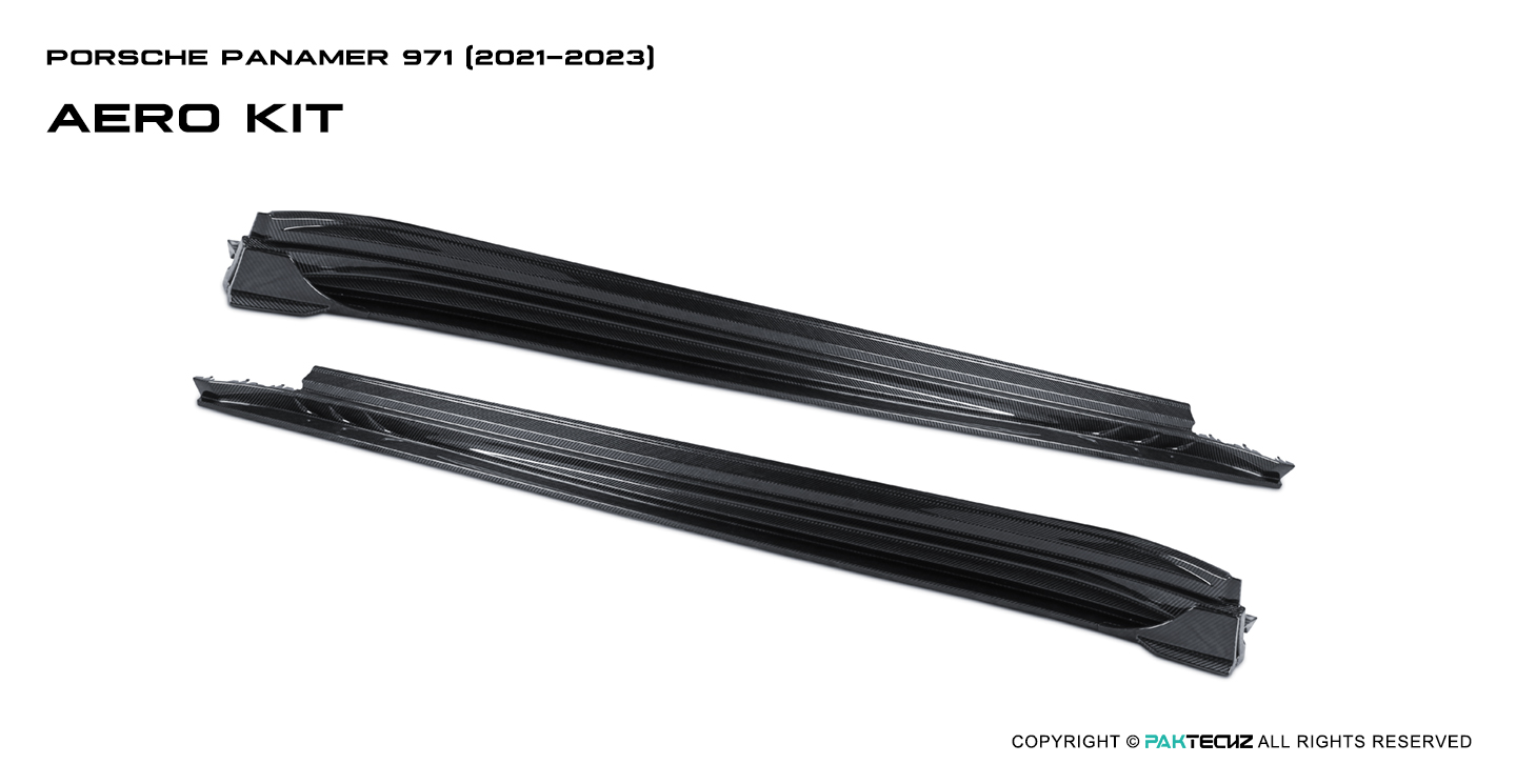 Porsche Panamera Paktechz Design Carbon Fiber Side Skirts