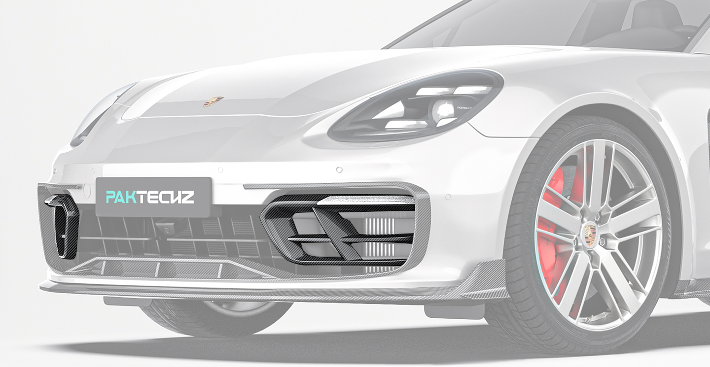 Porsche Panamera Paktechz Design Carbon Fiber Front Air Intakes