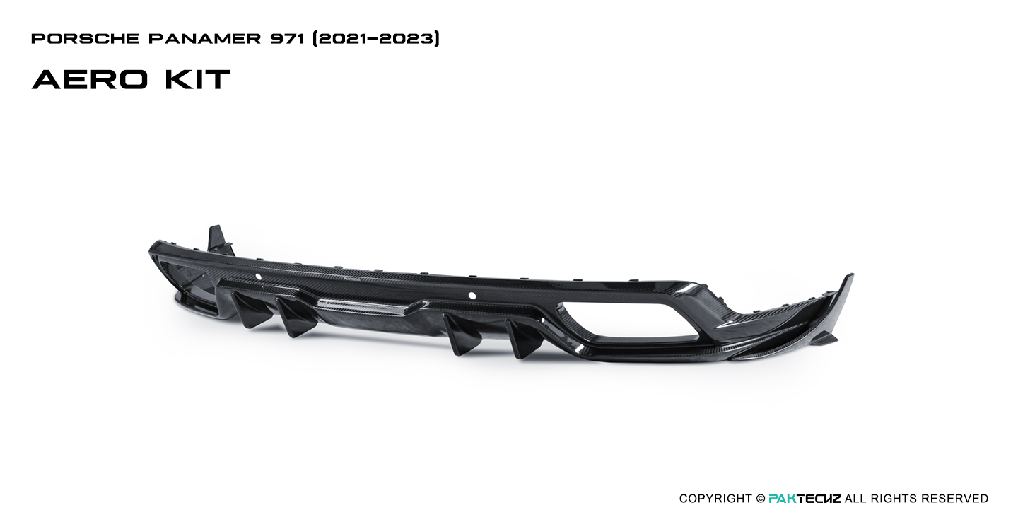 Porsche Panamera Paktechz Design Carbon Fiber Rear Diffuser