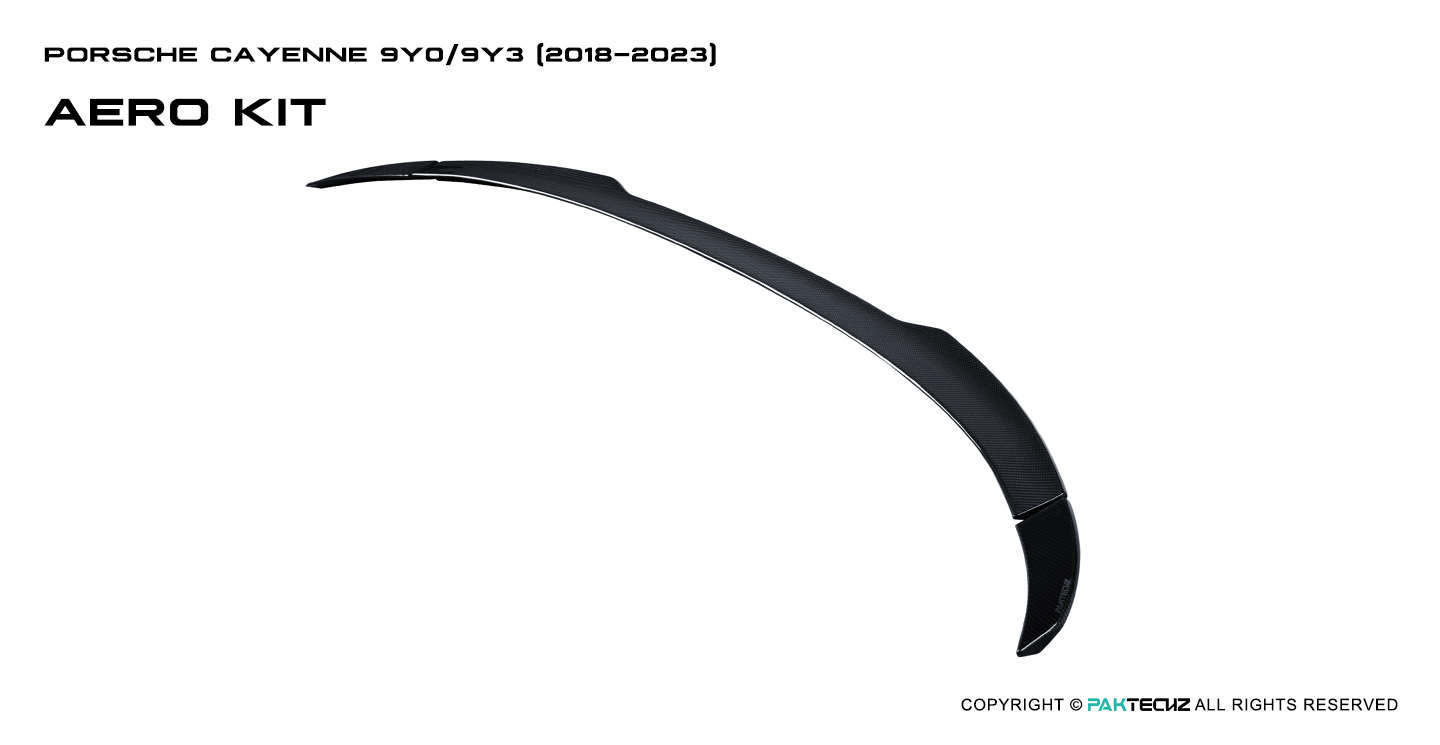 Porsche Cayenne Paktechz Design Carbon Fiber Rear Spoiler