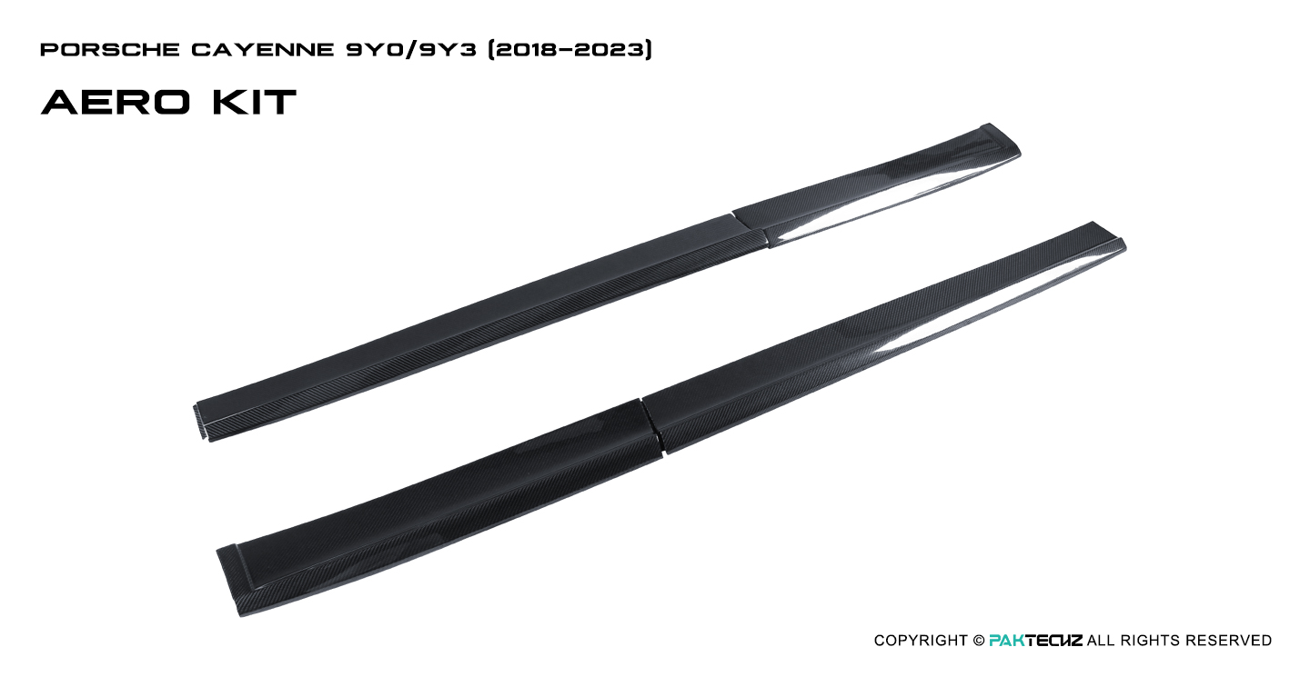 Porsche Cayenne Paktechz Design Carbon Fiber Lower Door Molding