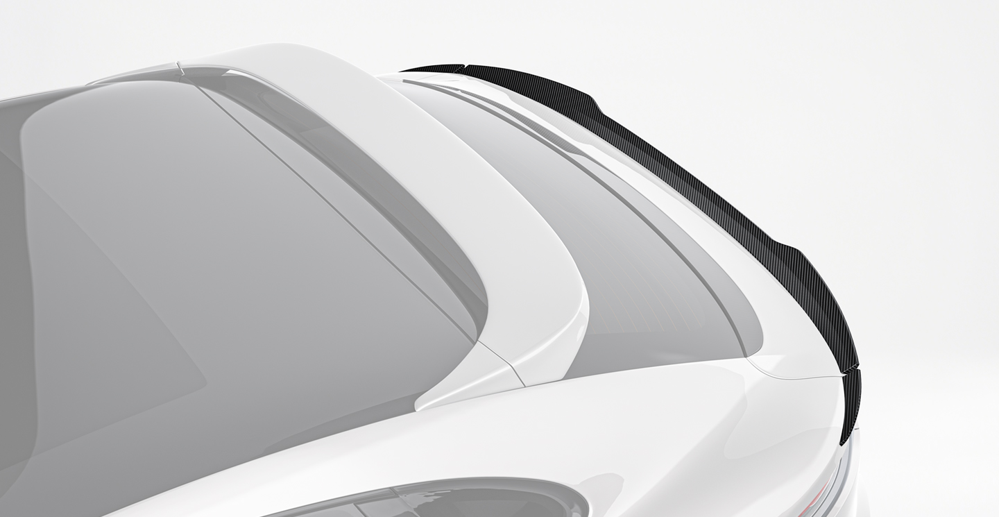 Porsche Cayenne Paktechz Design Carbon Fiber Rear Spoiler