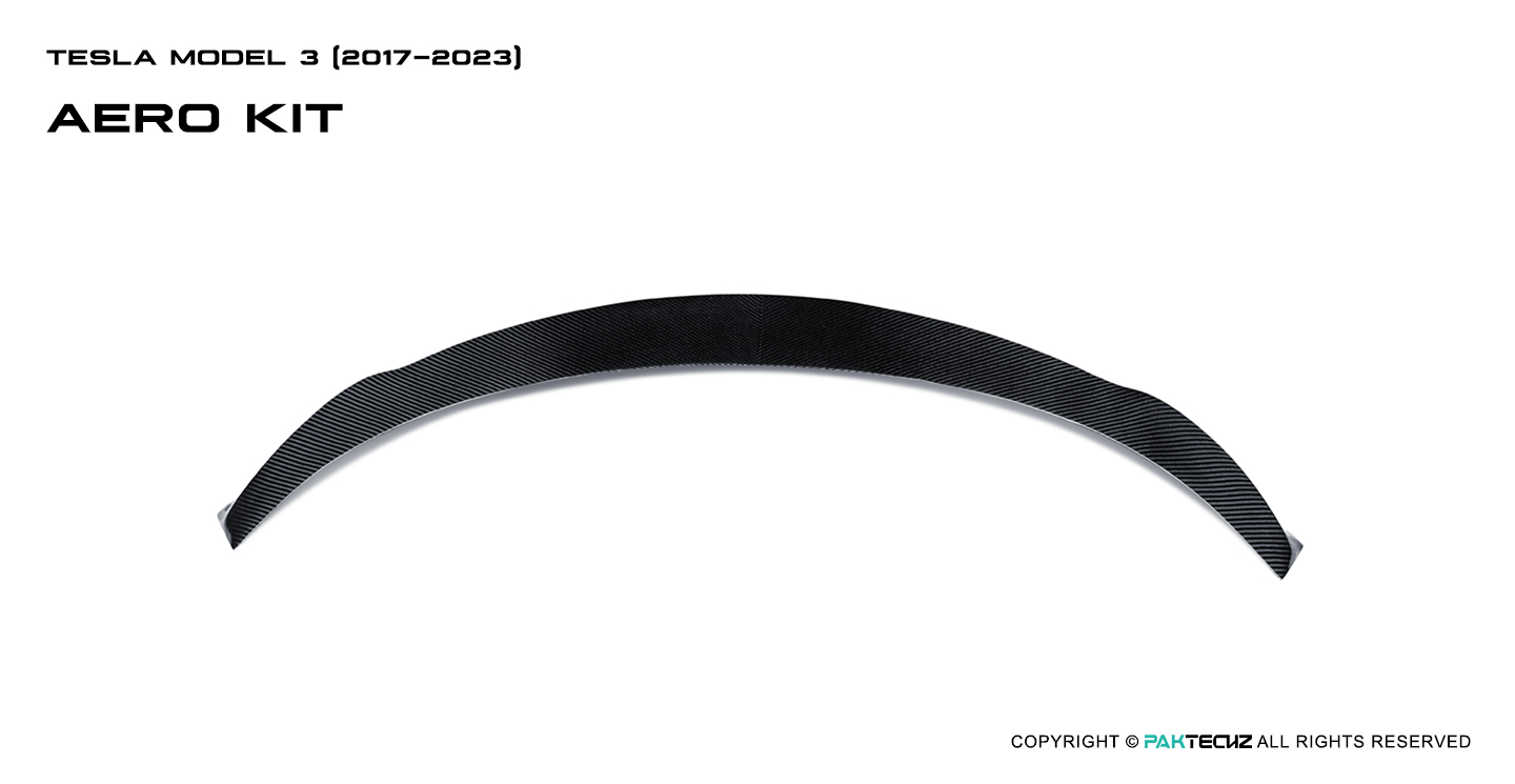 特斯拉 Model 3  Paktechz 款碳纤维尾翼