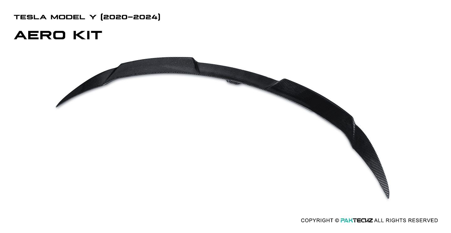 特斯拉 Model Y  Paktechz 款碳纤维尾翼