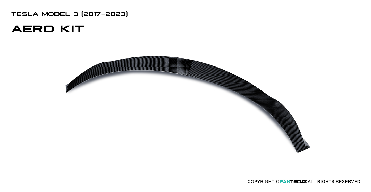 特斯拉 Model 3  Paktechz 款碳纤维尾翼
