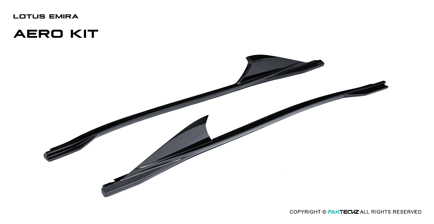 Lotus EMIRA Paktechz Design Carbon Fiber Side Skirts