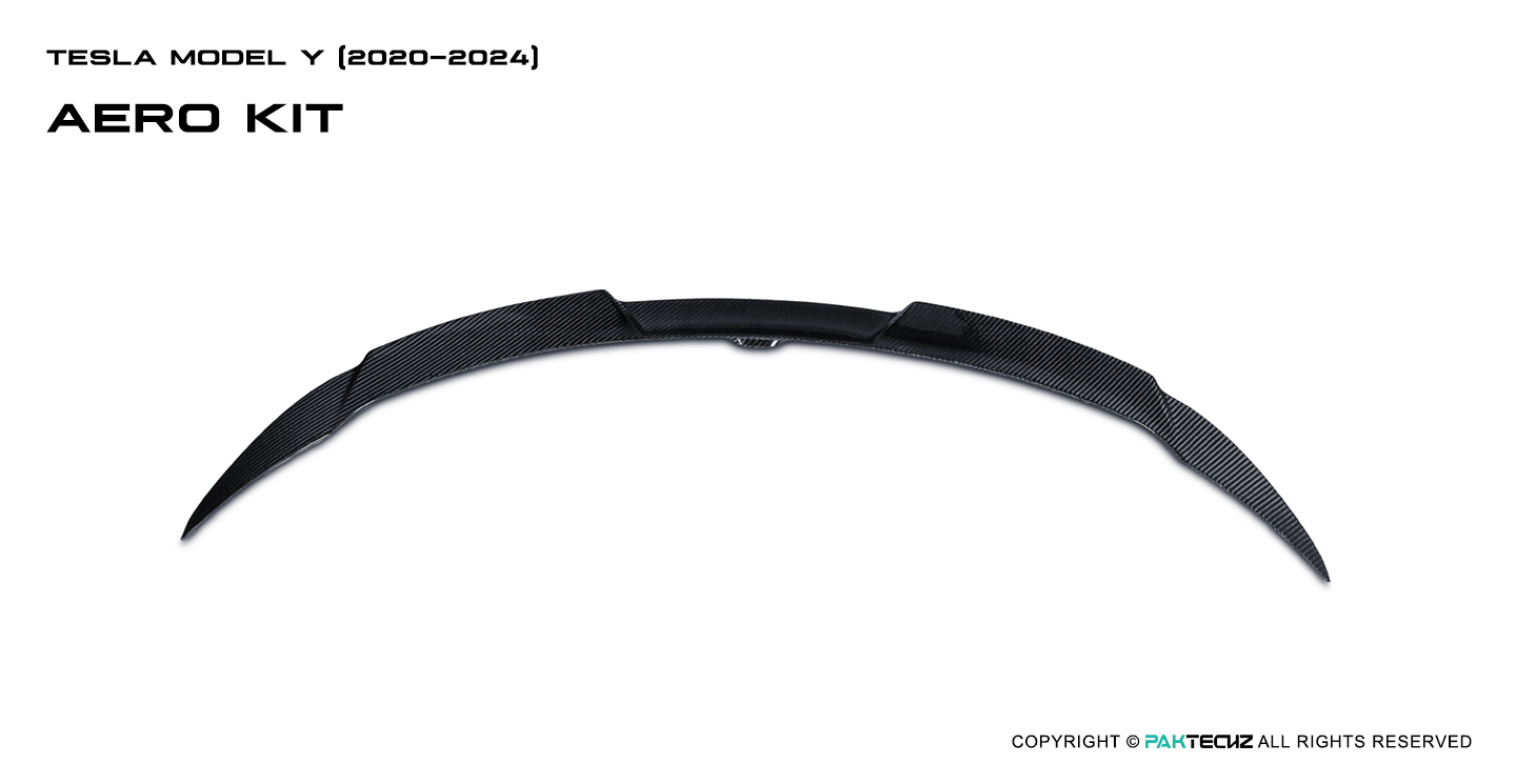 特斯拉 Model Y  Paktechz 款碳纤维尾翼