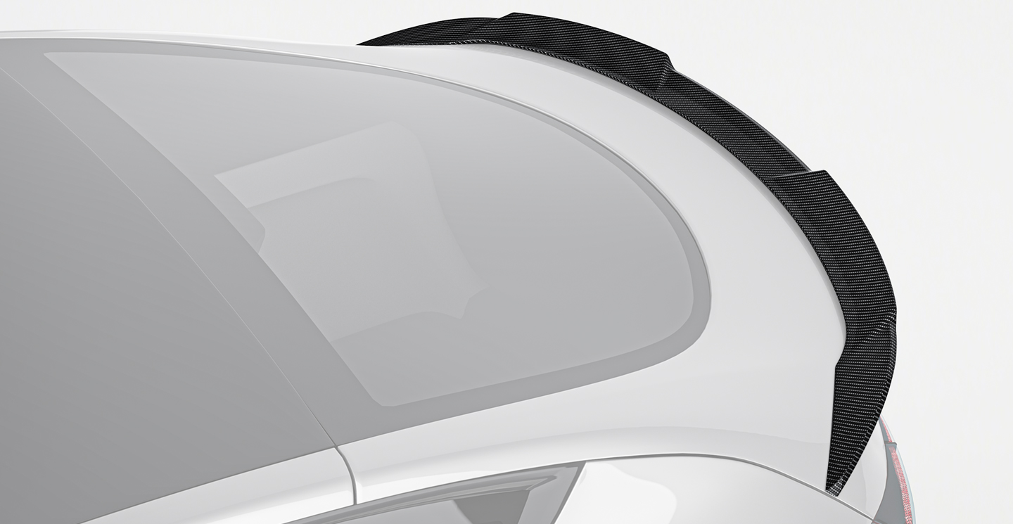 特斯拉 Model Y  Paktechz 款碳纤维尾翼