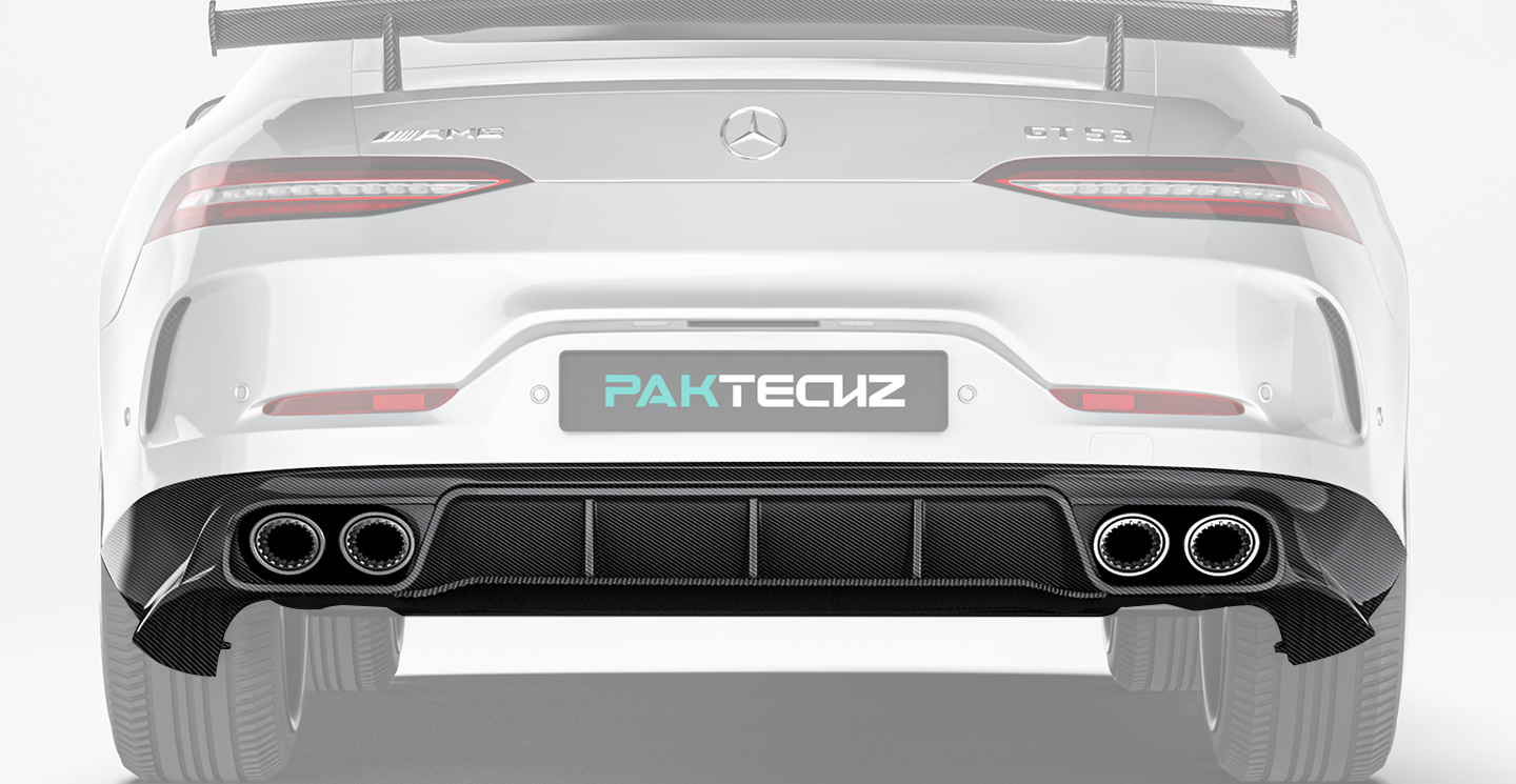 奔驰 AMG GT50 GT53 Paktechz 款碳纤维后唇