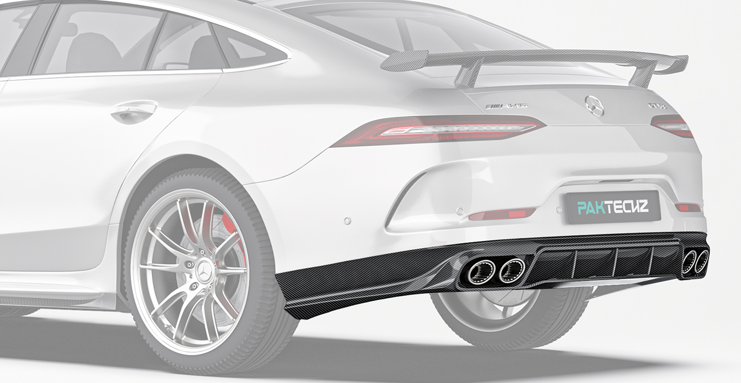奔驰 AMG GT50 GT53 Paktechz 款碳纤维后唇